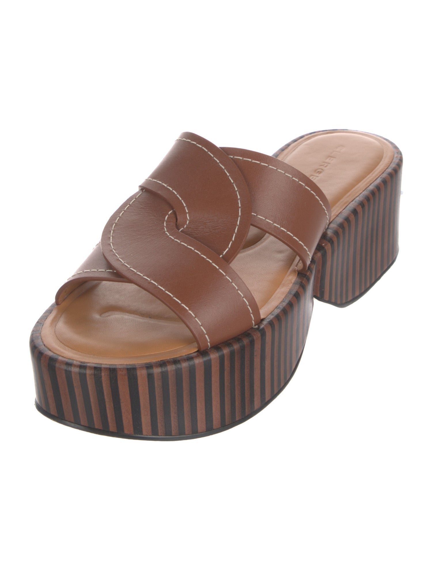 Robert Clergerie Leather Slides