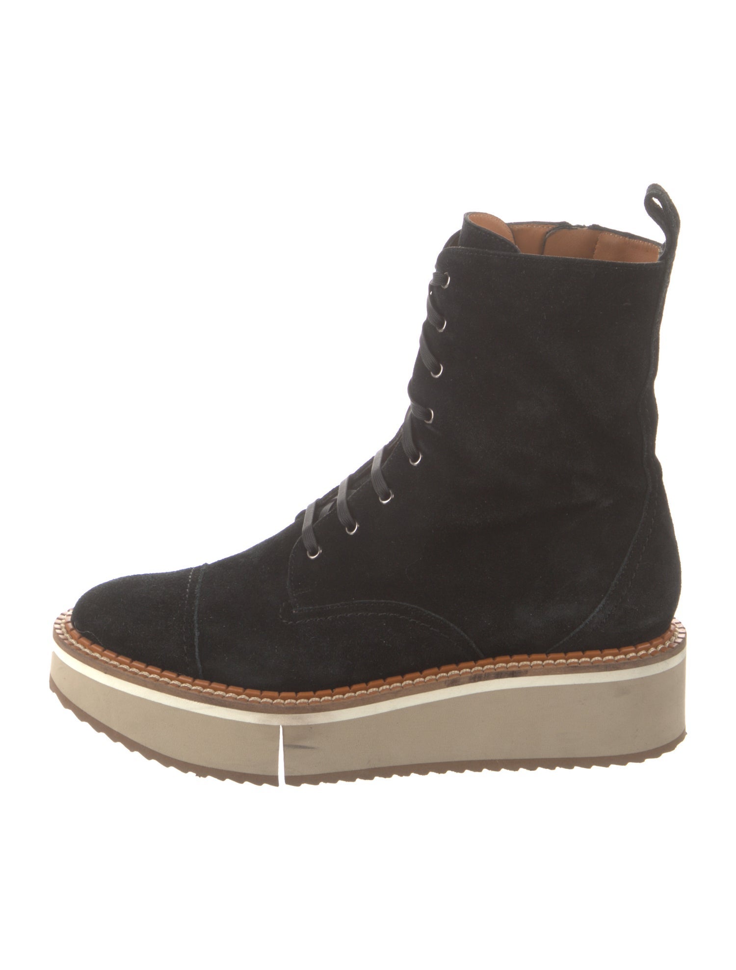 Robert Clergerie Suede Combat Boots