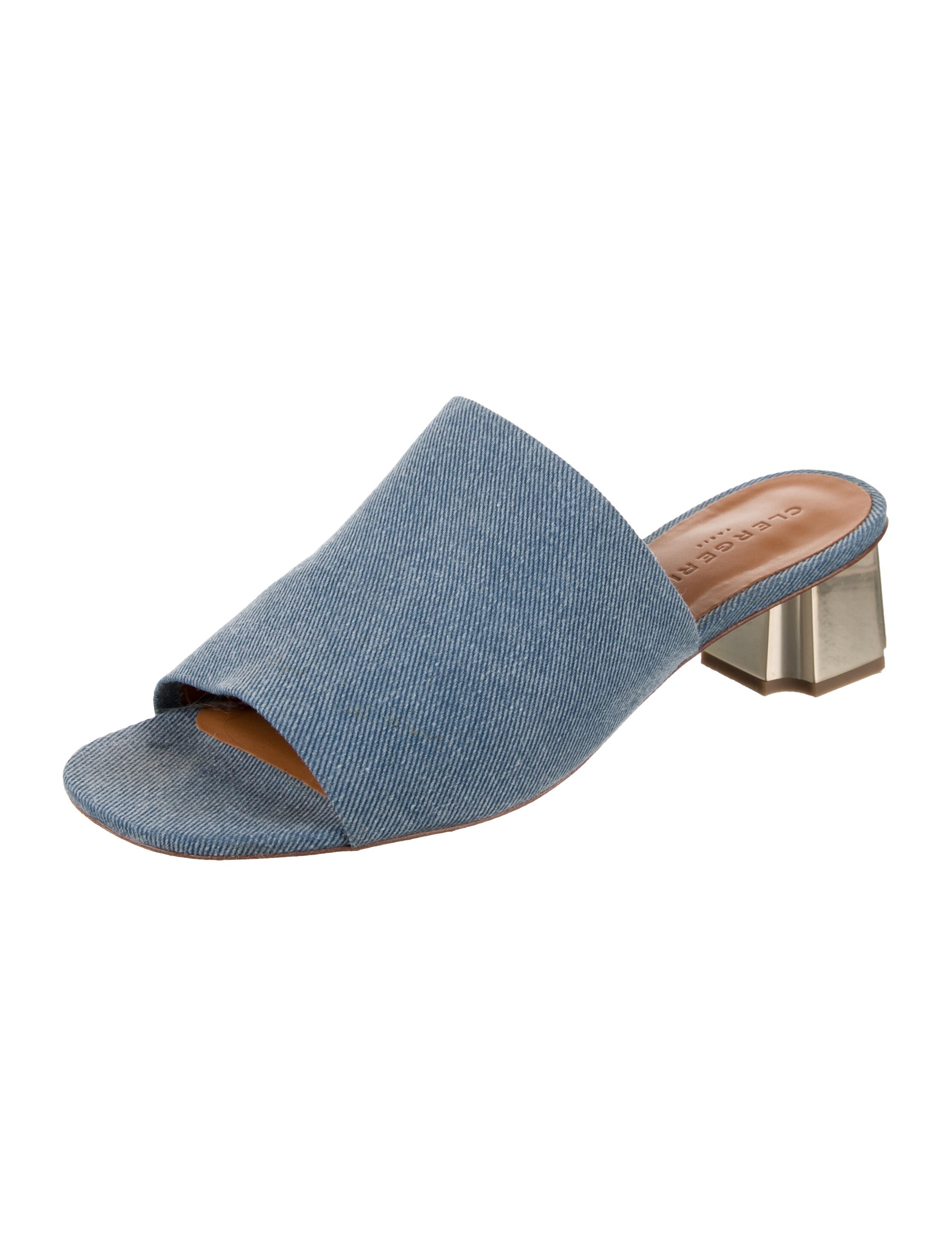 Robert Clergerie Denim Slides