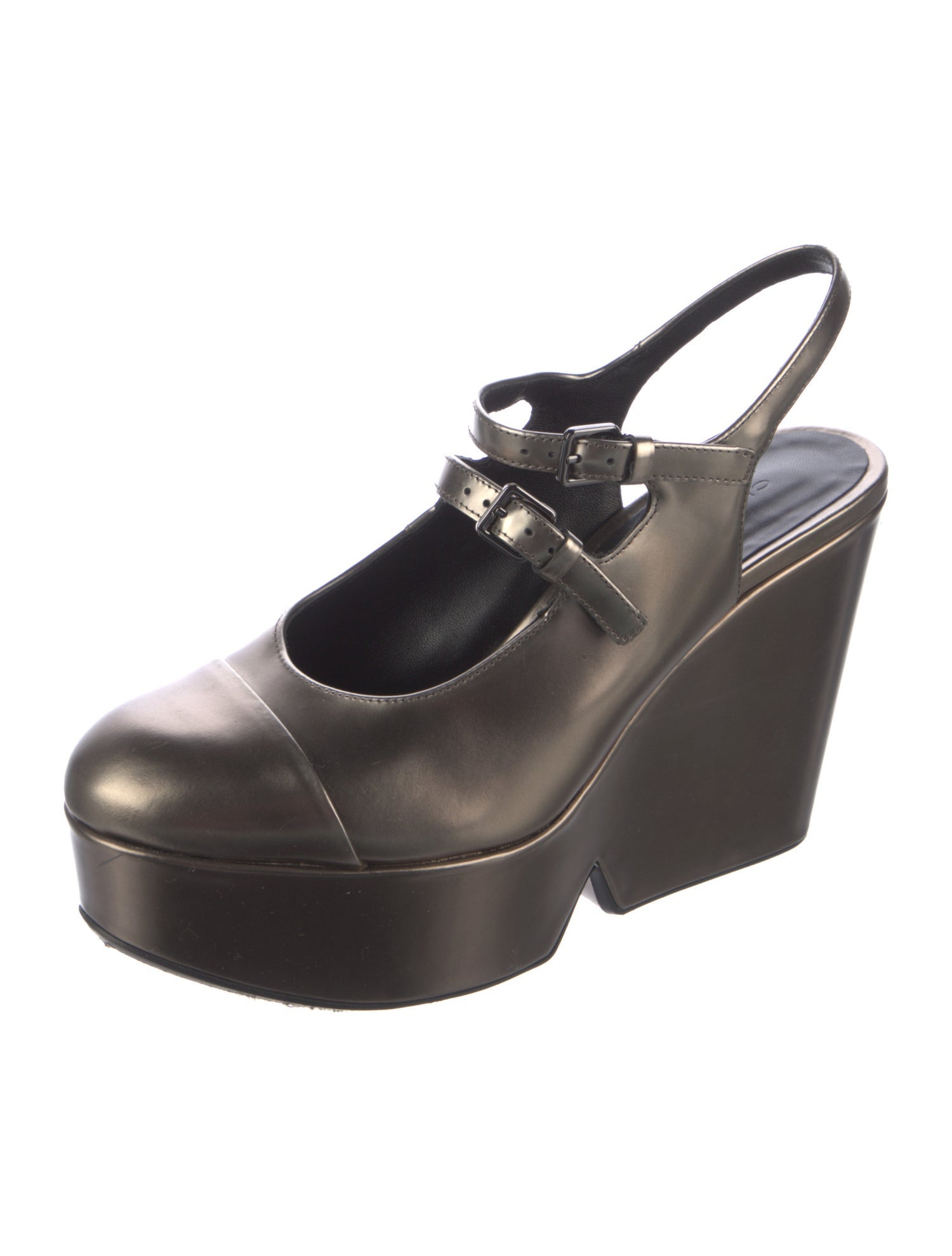 Robert Clergerie Leather Slingback Pumps