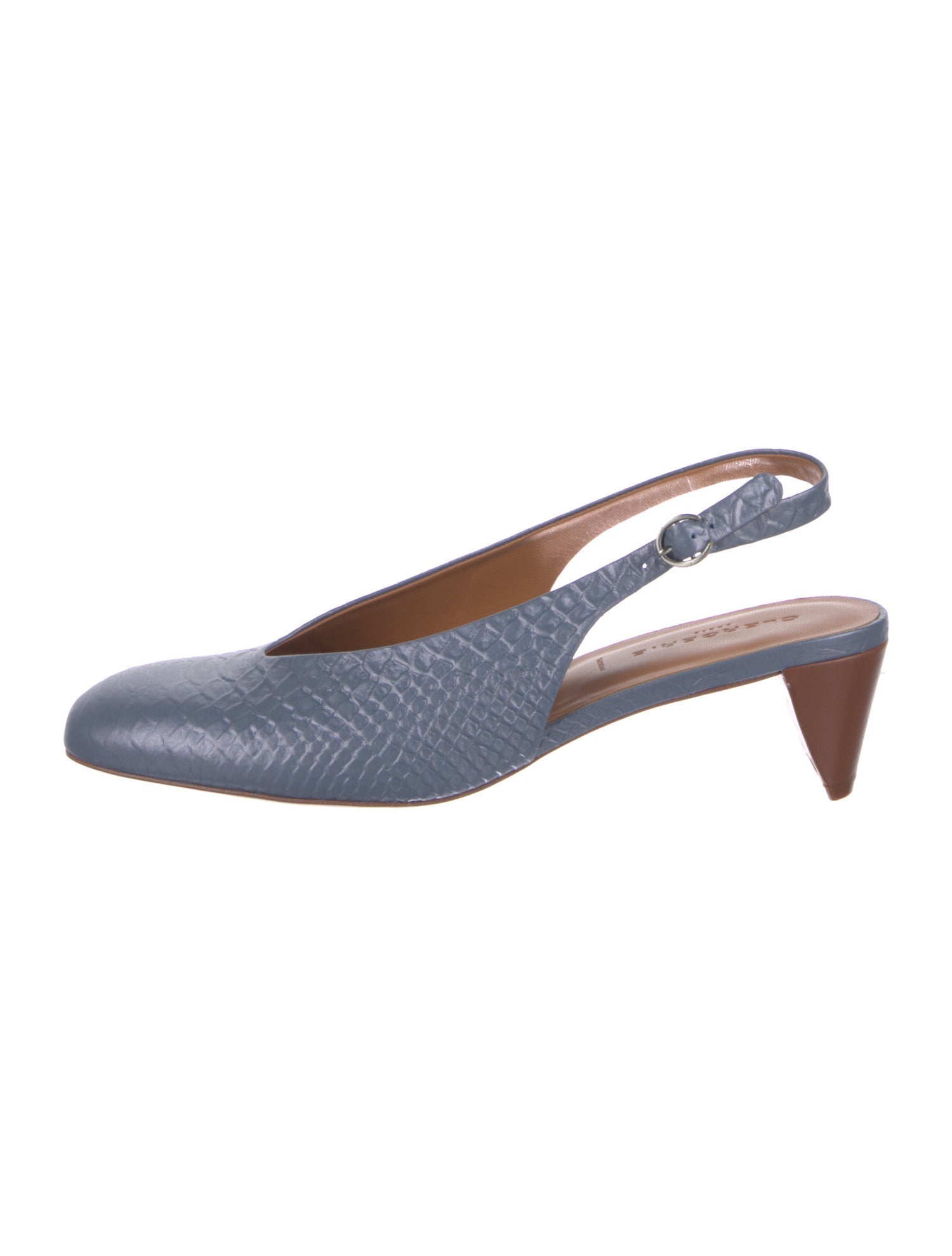 Robert Clergerie Leather Slingback Pumps