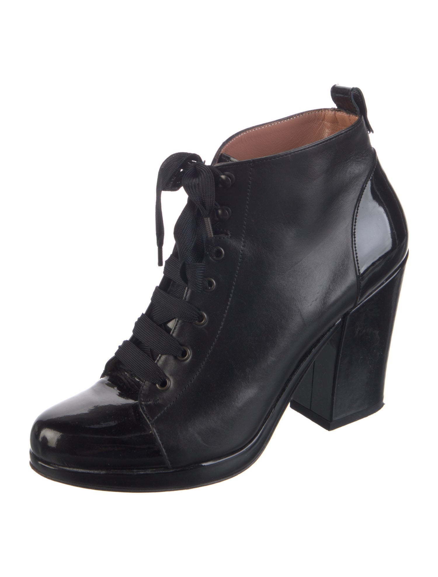 Robert Clergerie Leather Lace-Up Boots