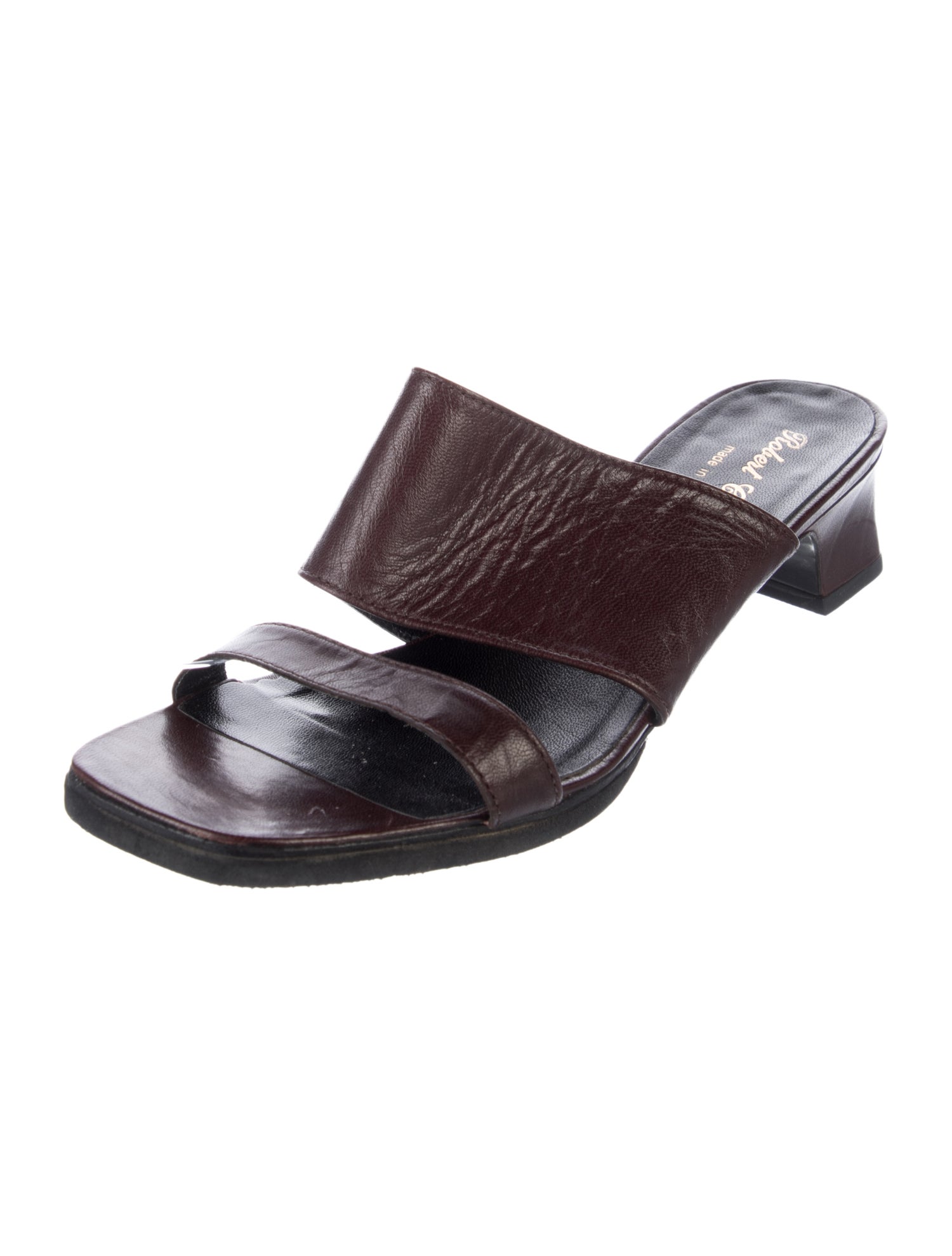 Robert Clergerie Leather Slides