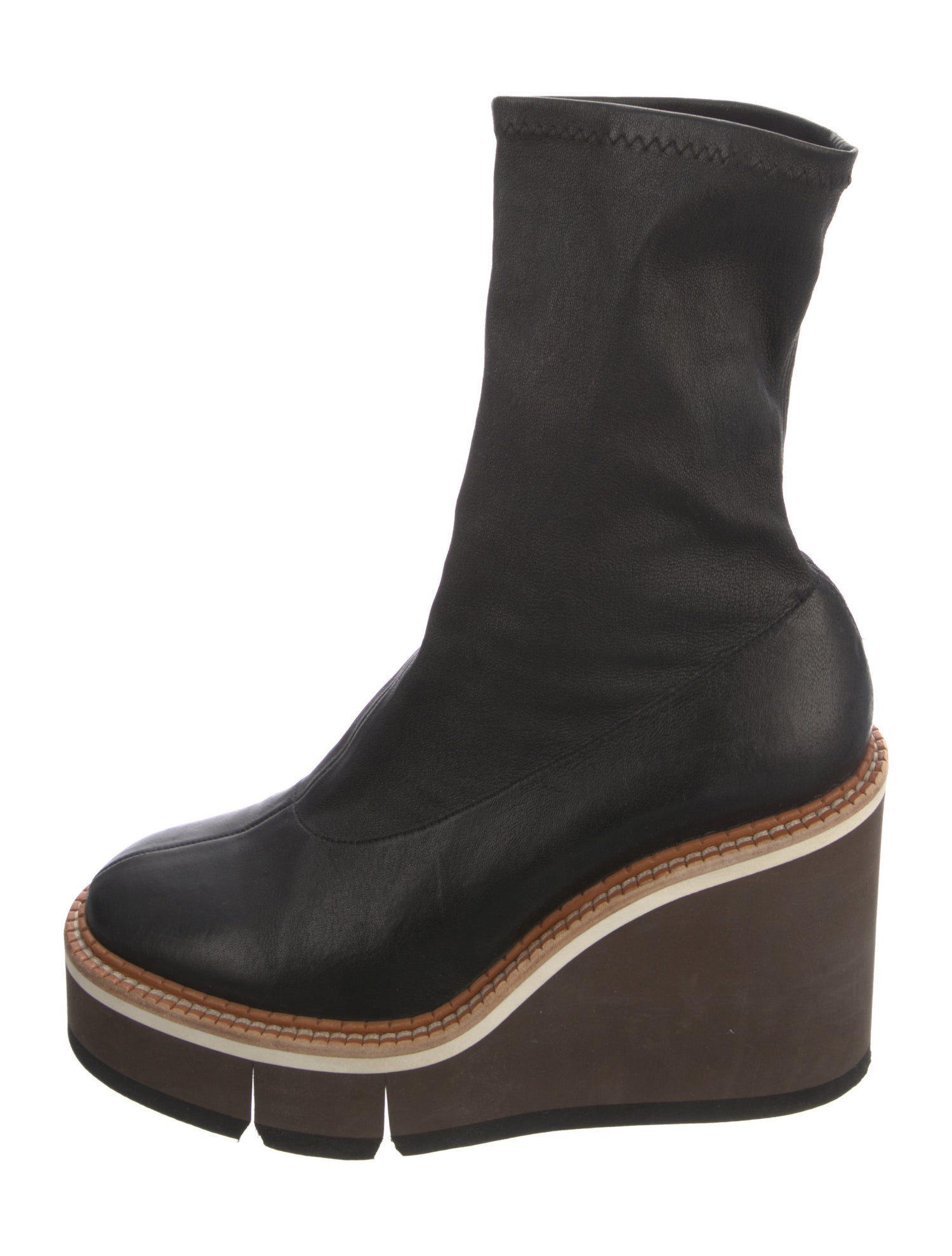 Robert Clergerie Leather Sock Boots