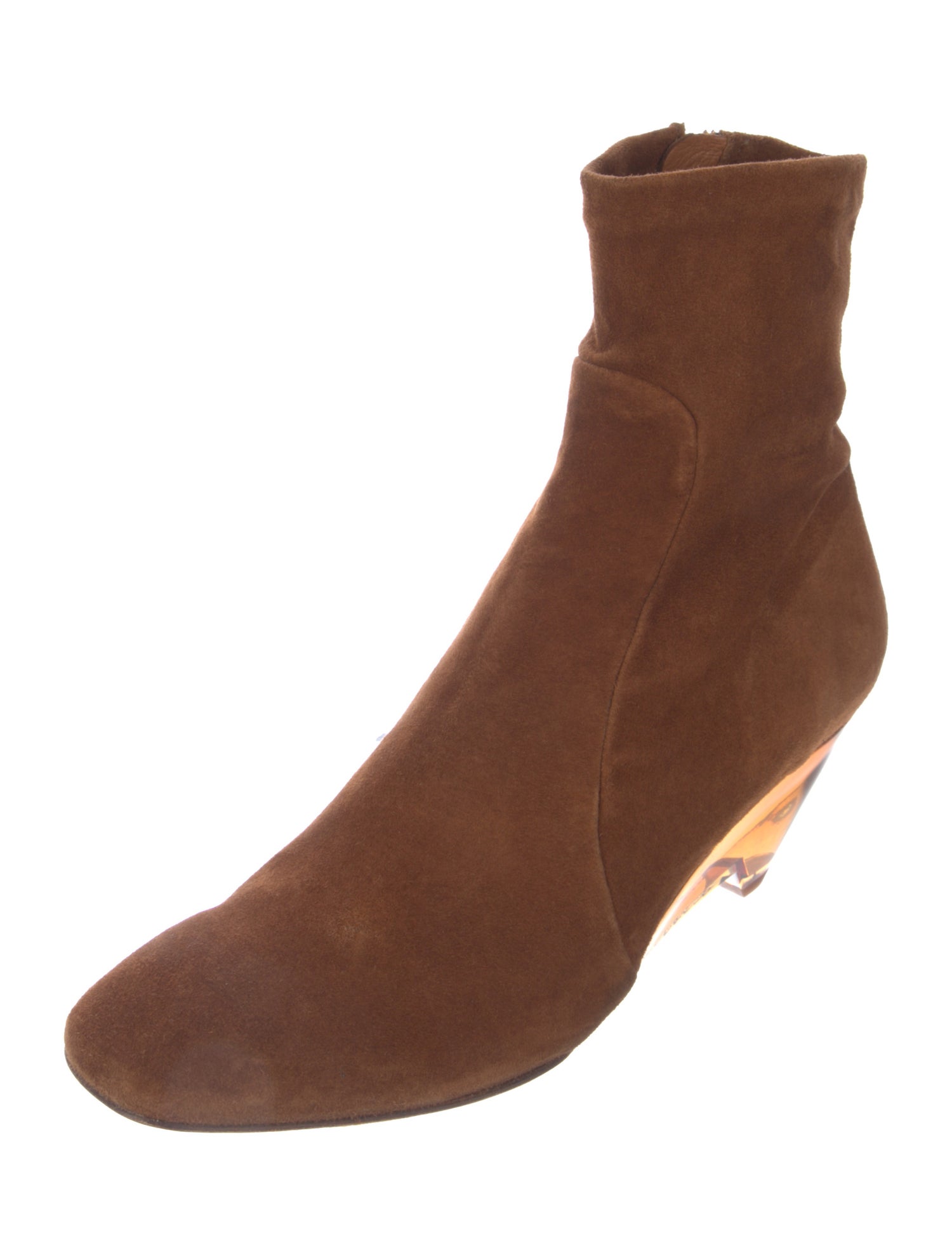 Robert Clergerie Suede Sock Boots