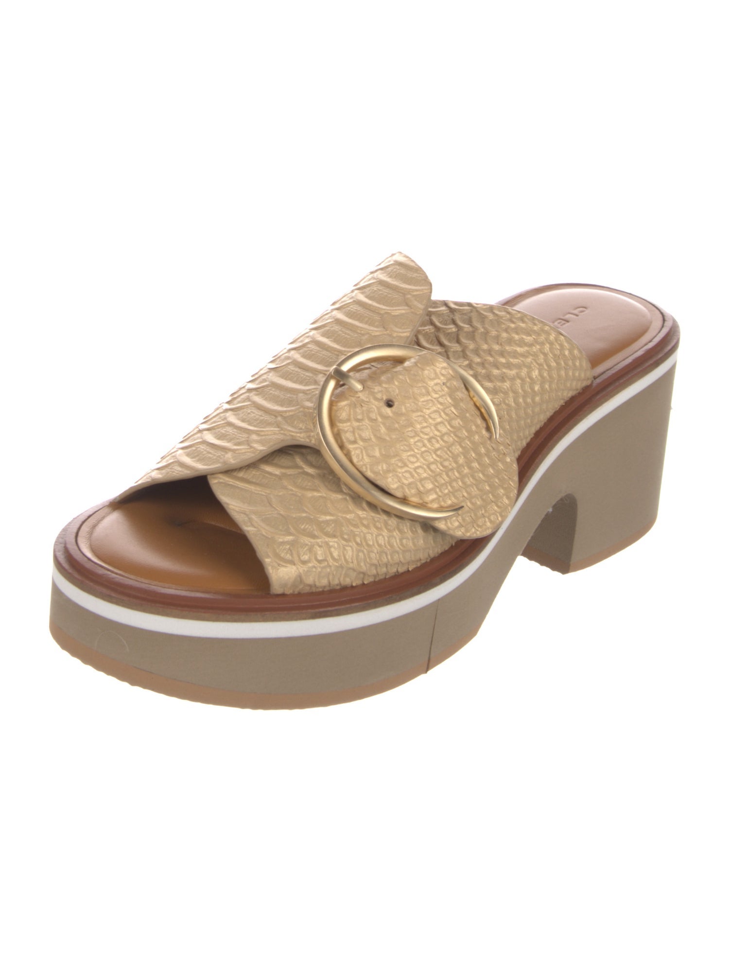 Robert Clergerie Leather Slides