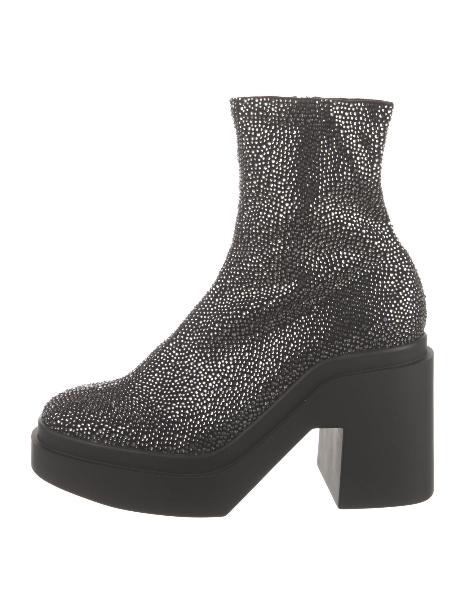 Robert Clergerie Suede Patterned Sock Boots