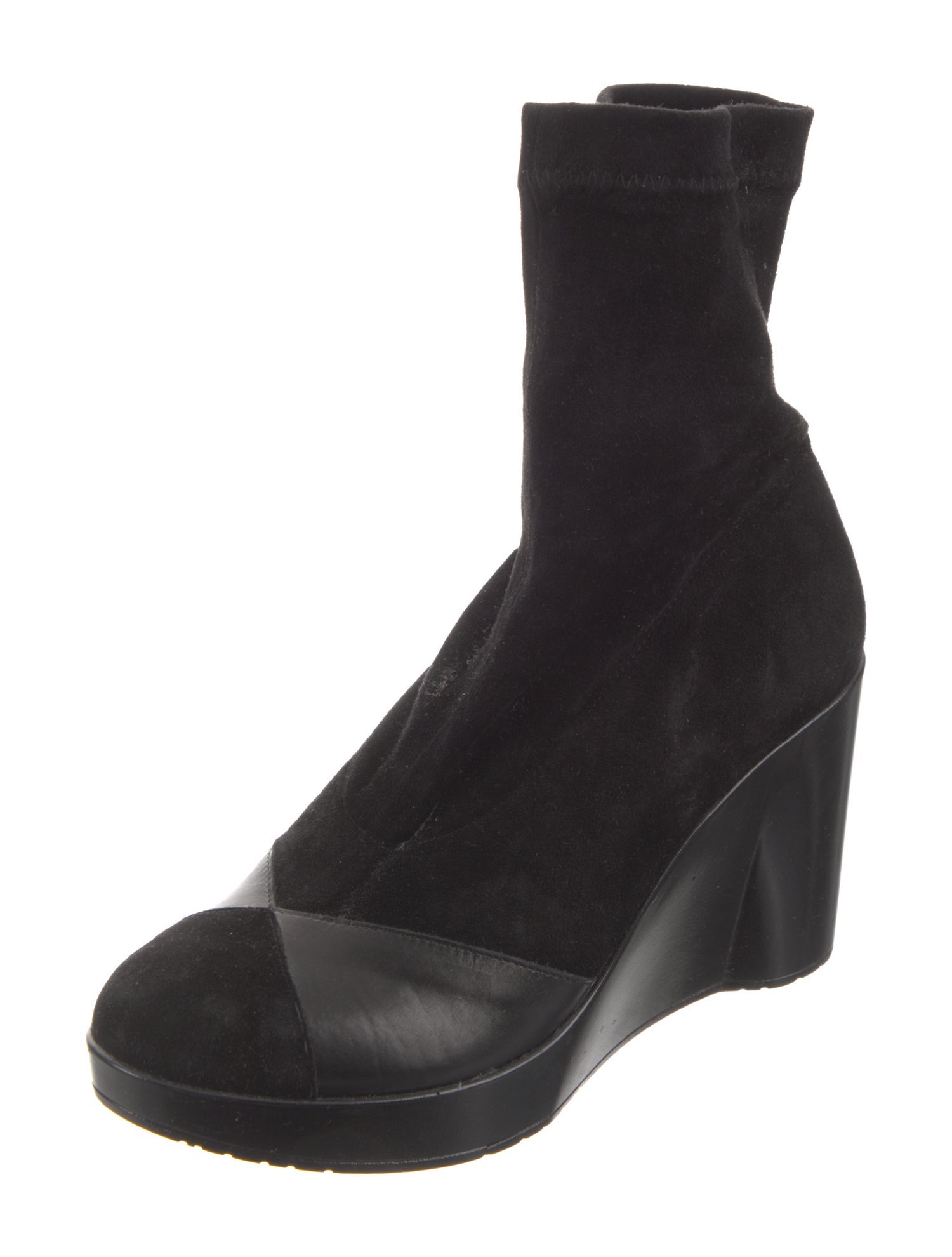 Robert Clergerie Suede Sock Boots