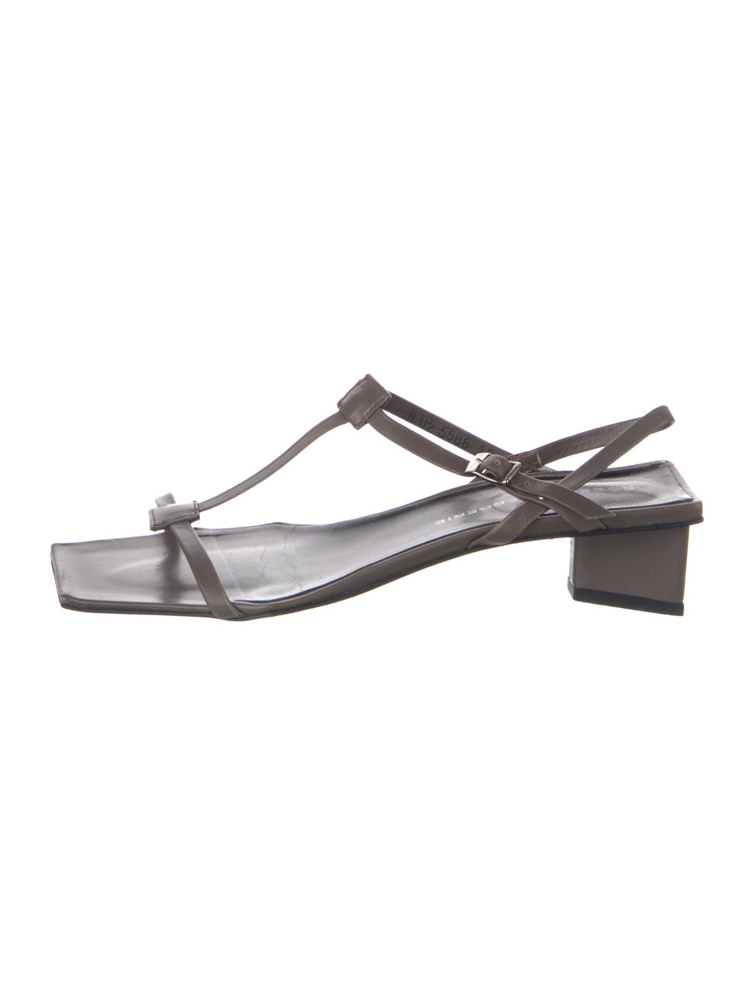 Robert Clergerie Leather T-Strap Sandals
