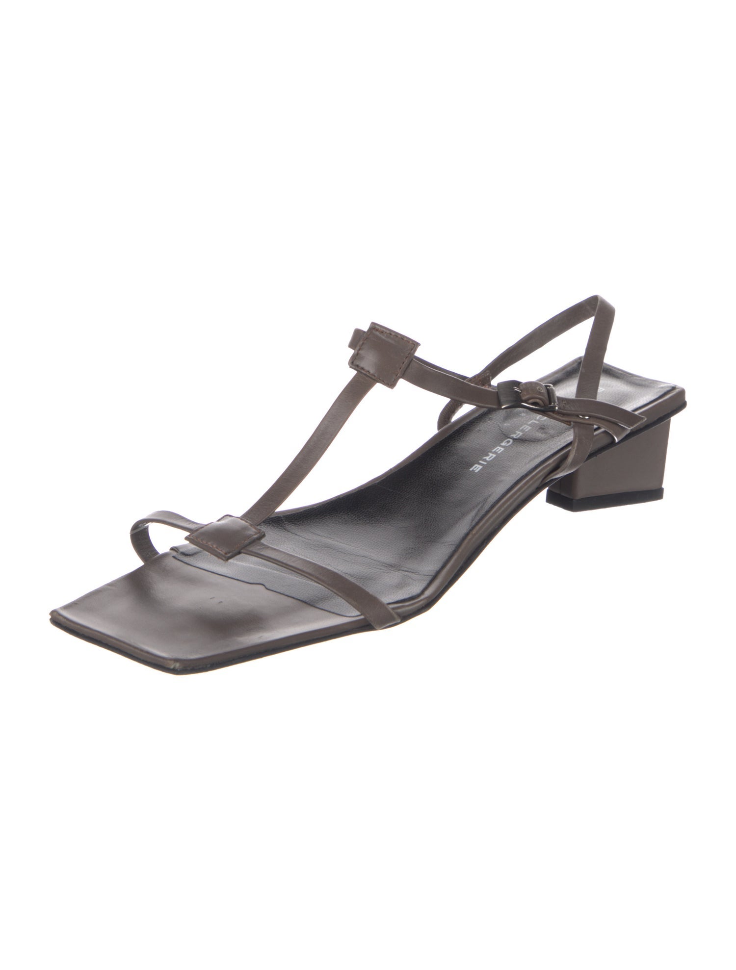 Robert Clergerie Leather T-Strap Sandals
