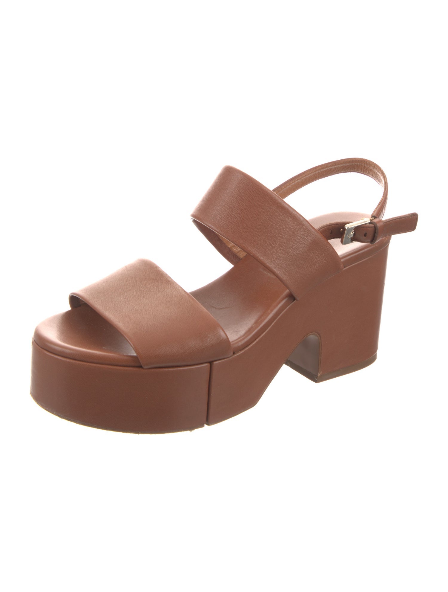 Robert Clergerie Leather Slingback Sandals