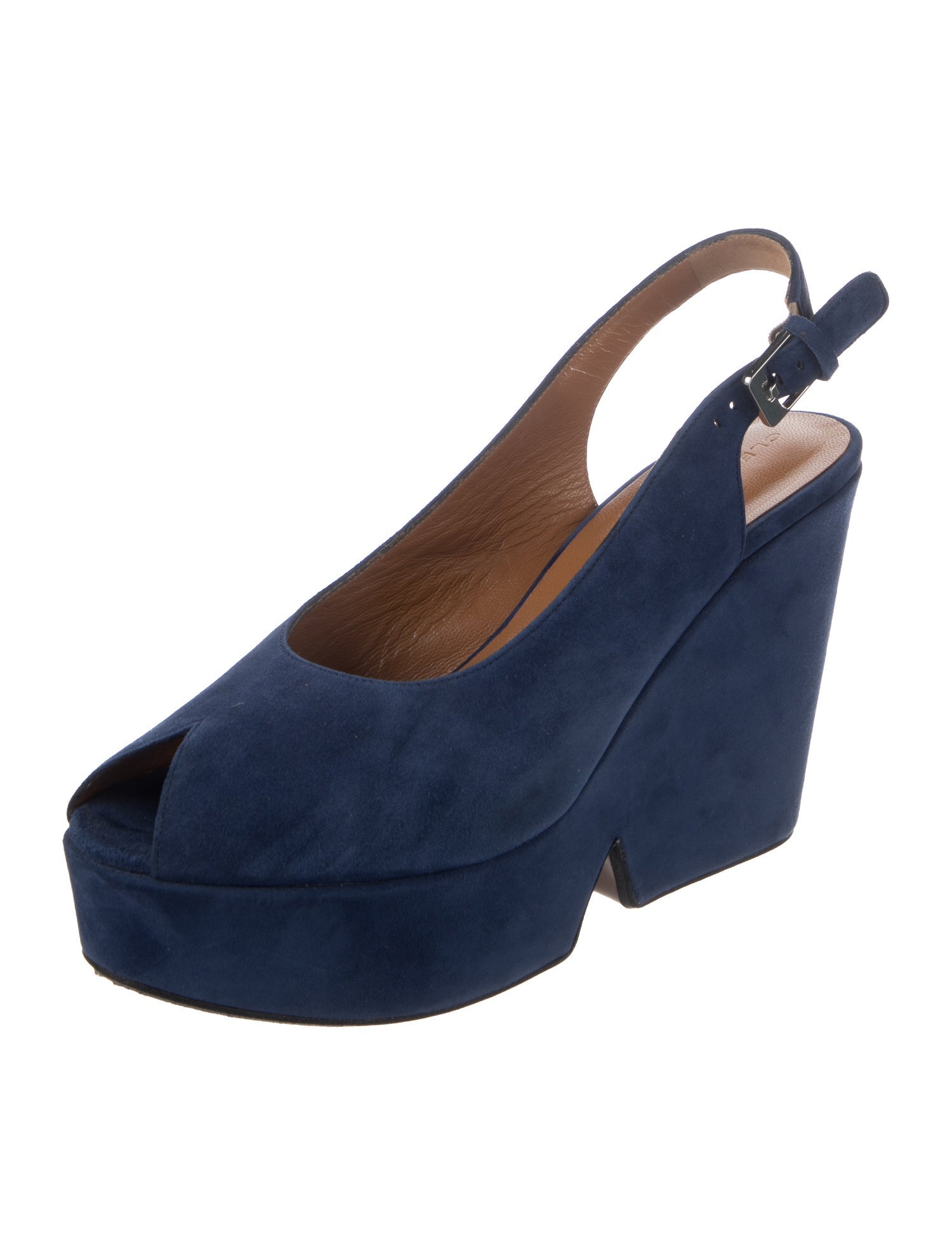 Robert Clergerie Suede Slingback Pumps