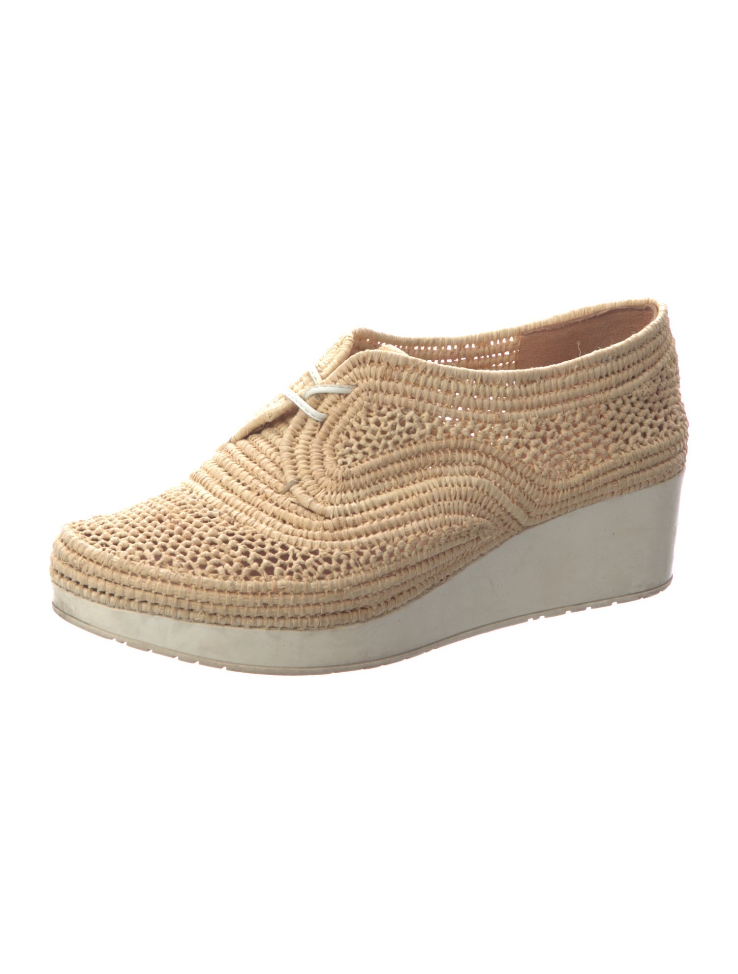 Robert Clergerie Raffia Oxfords