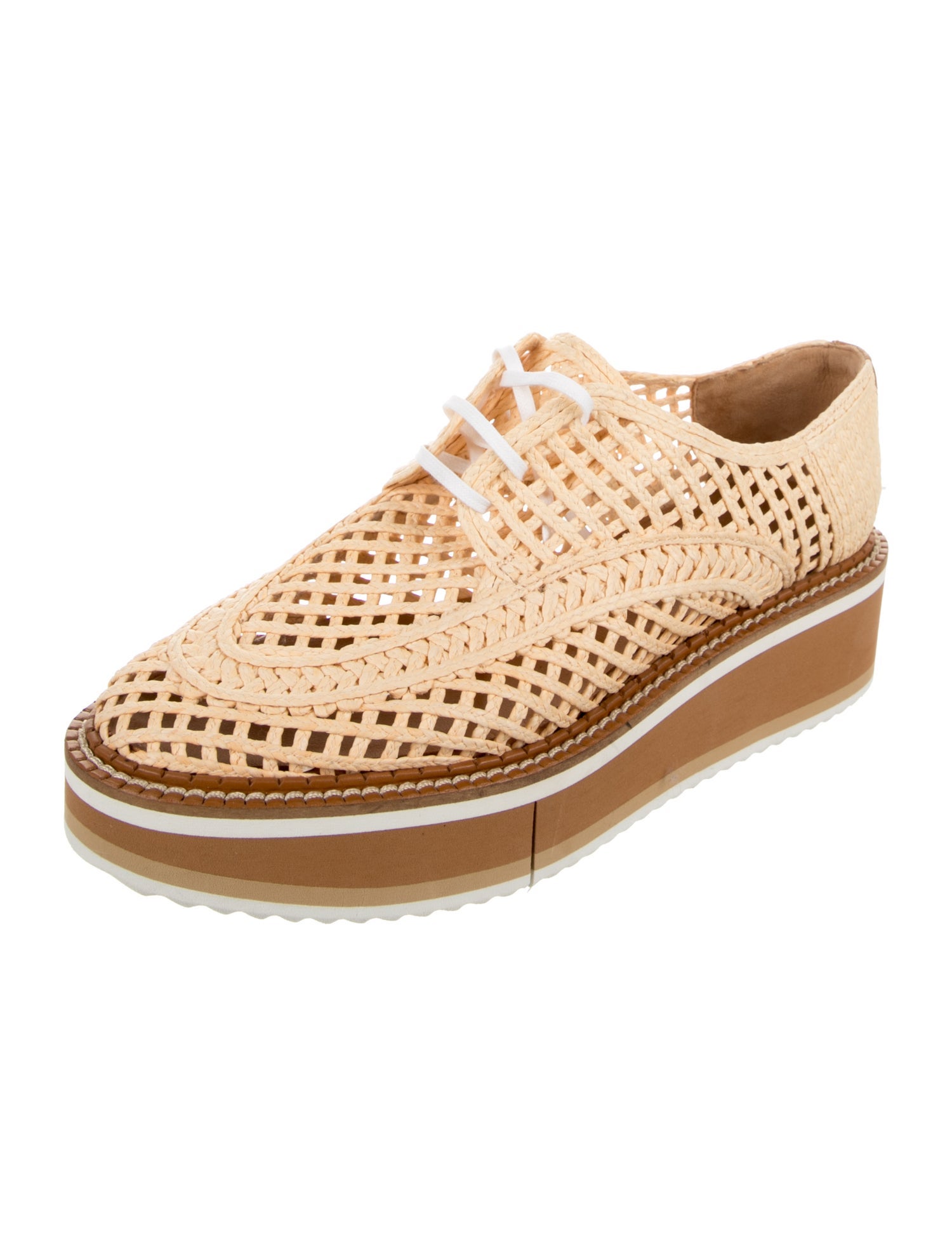 Robert Clergerie Straw Flats