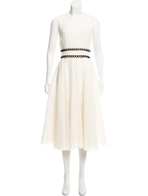 Roksanda Jacquard Sleeveless Dress black
