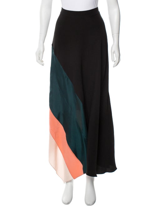 Roksanda Silk Midi Skirt Black