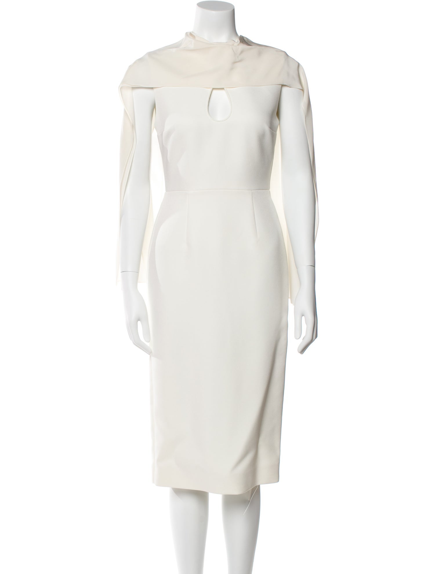 Roksanda Mock Neck Midi Length Dress