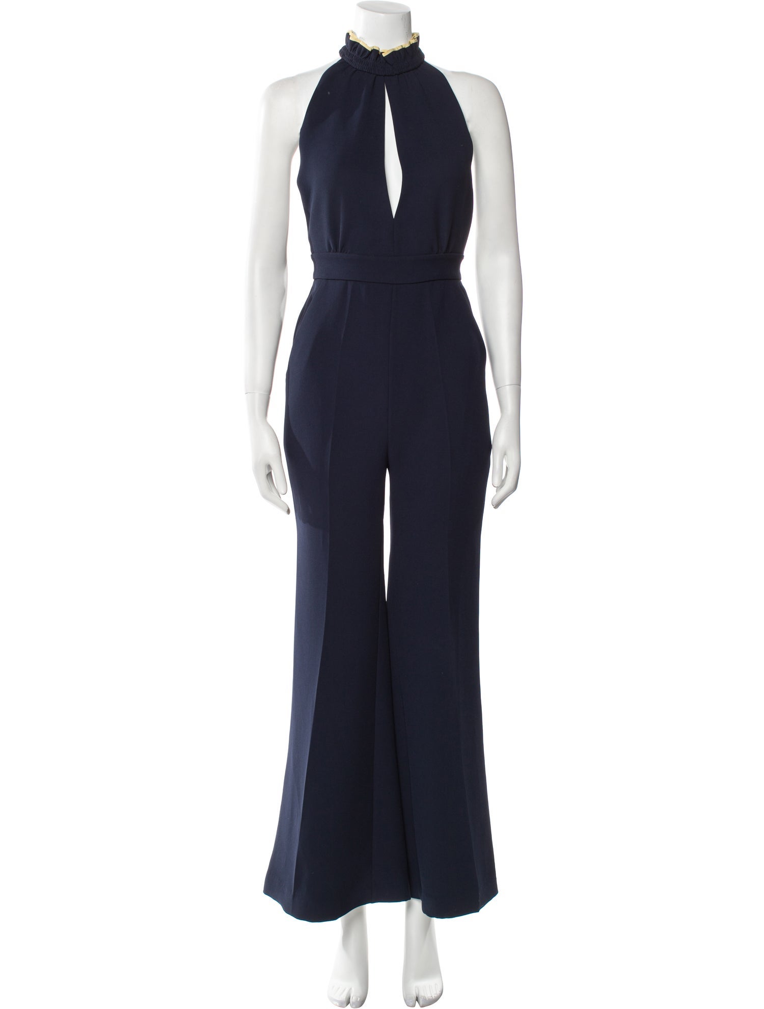 Roksanda Silk Mock Neck Jumpsuit
