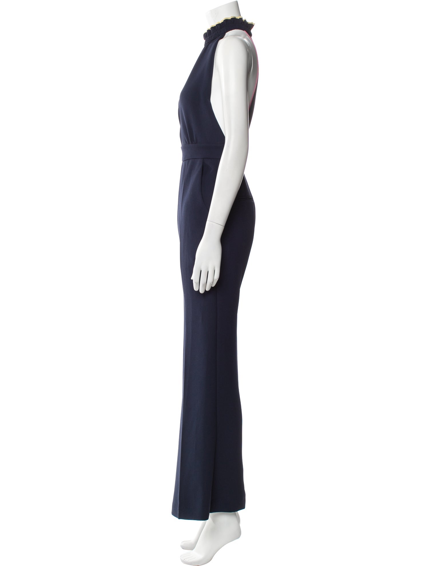 Roksanda Silk Mock Neck Jumpsuit