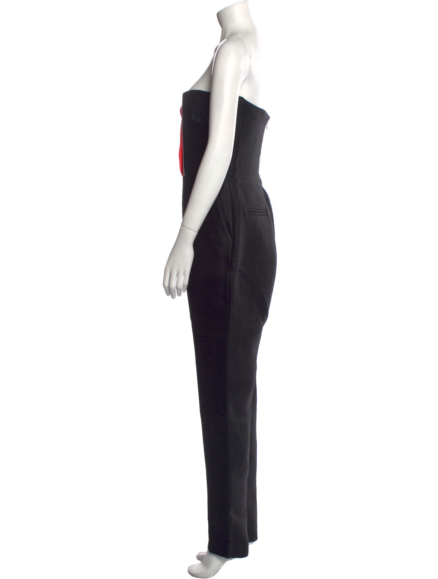 Roksanda Wool Colorblock Pattern Jumpsuit