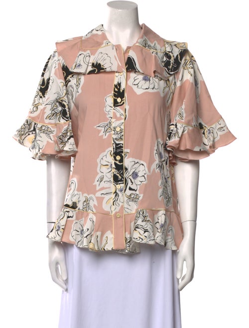 Roksanda Silk Floral Print Blouse