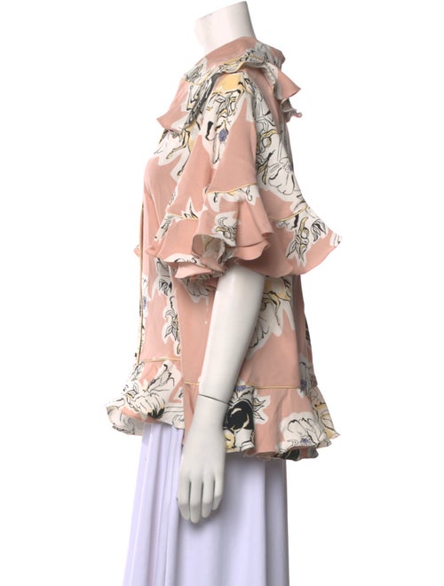 Roksanda Silk Floral Print Blouse