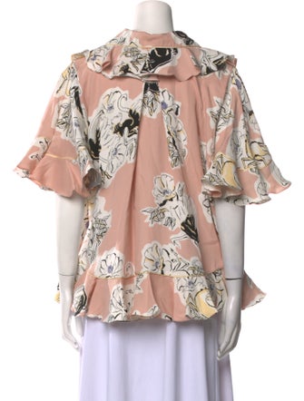 Roksanda Silk Floral Print Blouse