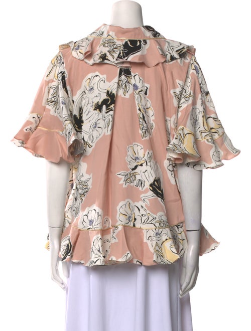 Roksanda Silk Floral Print Blouse