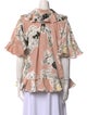 Roksanda Silk Floral Print Blouse