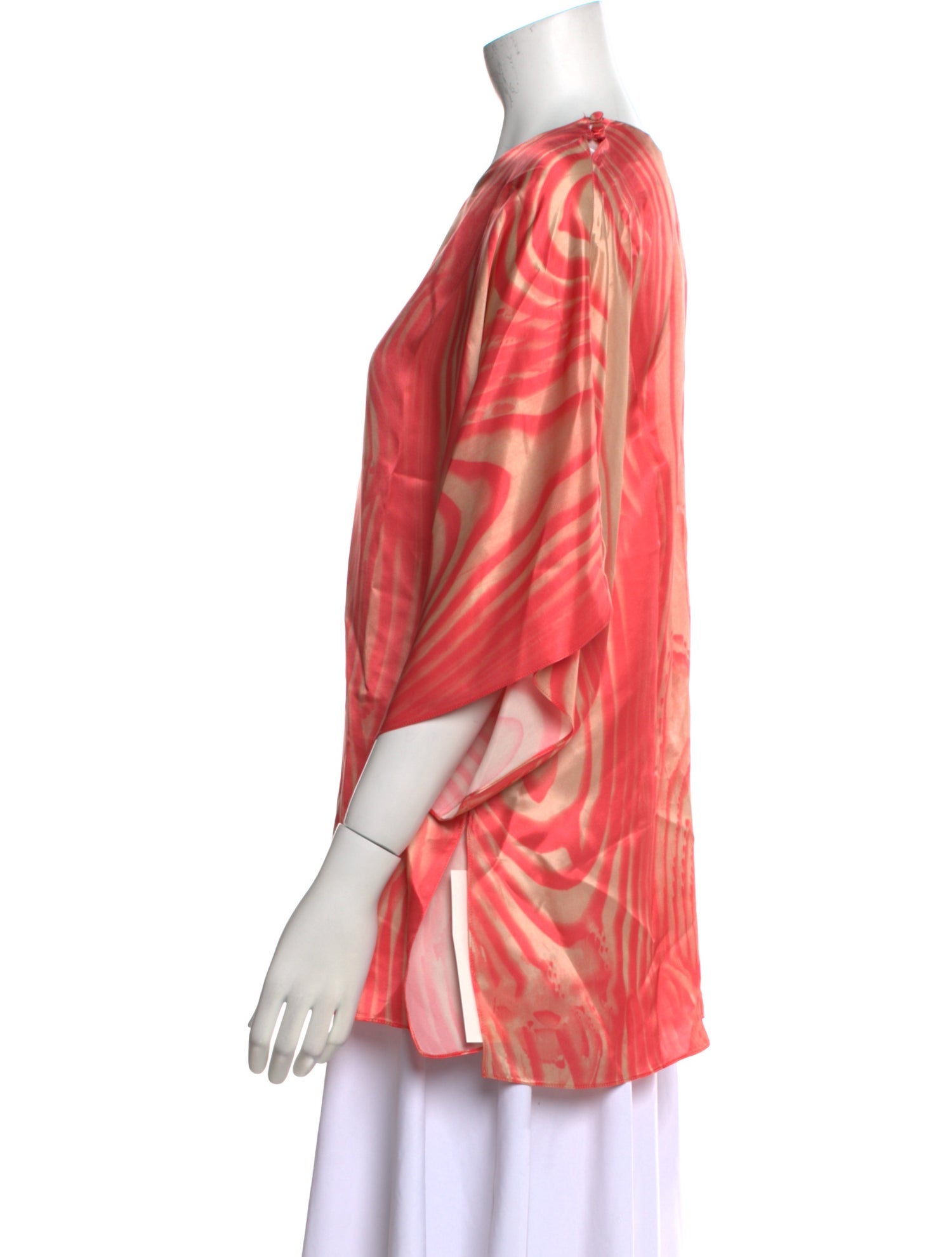 Roksanda Printed Bateau Neckline Blouse