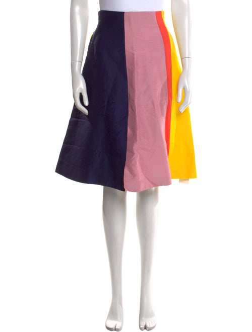 Roksanda Colorblock Pattern Knee-Length Skirt