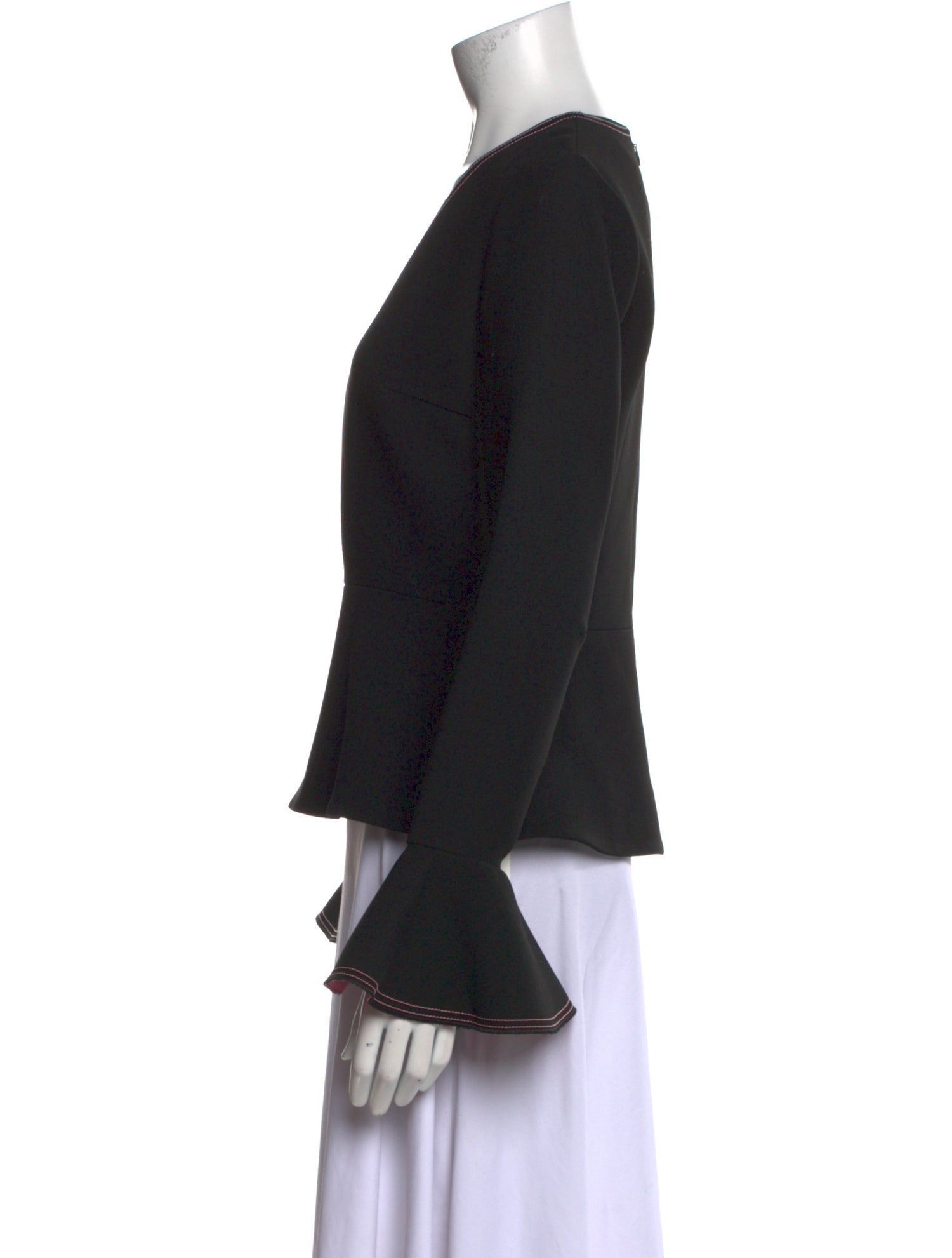 Roksanda V-Neck Long Sleeve Top