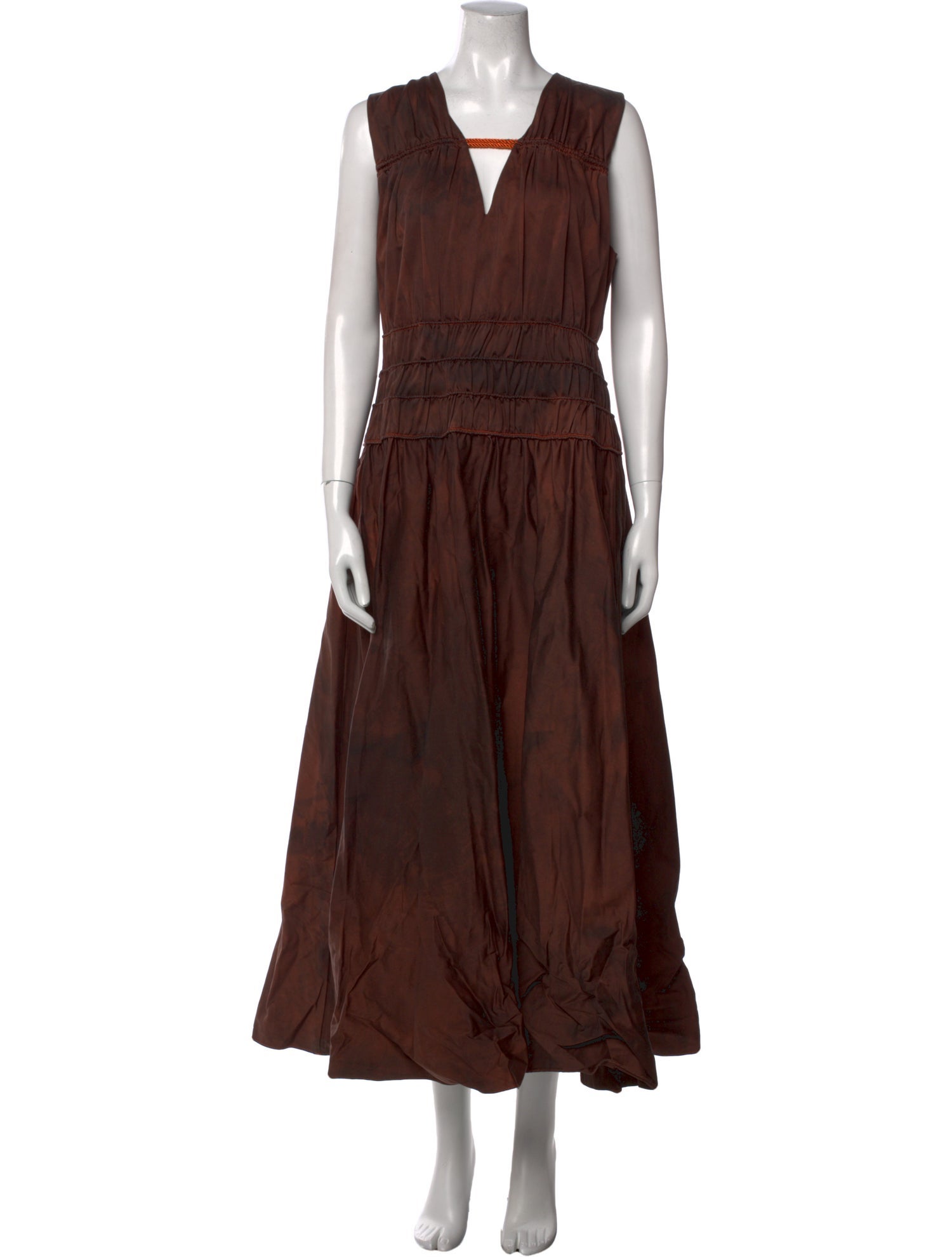 Roksanda V-Neck Long Dress
