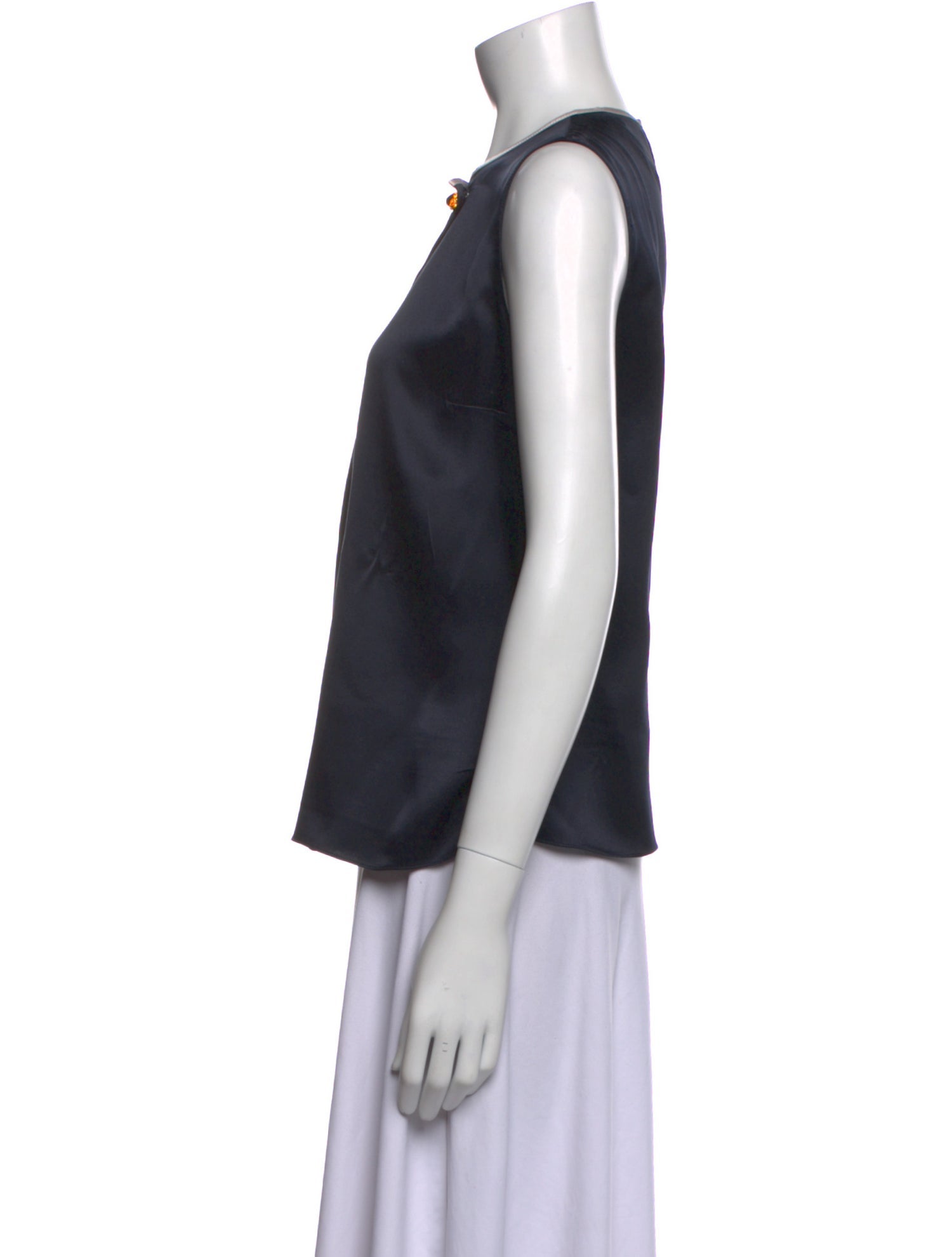 Roksanda Silk Crew Neck Top