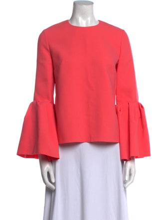 Roksanda Crew Neck Long Sleeve Blouse