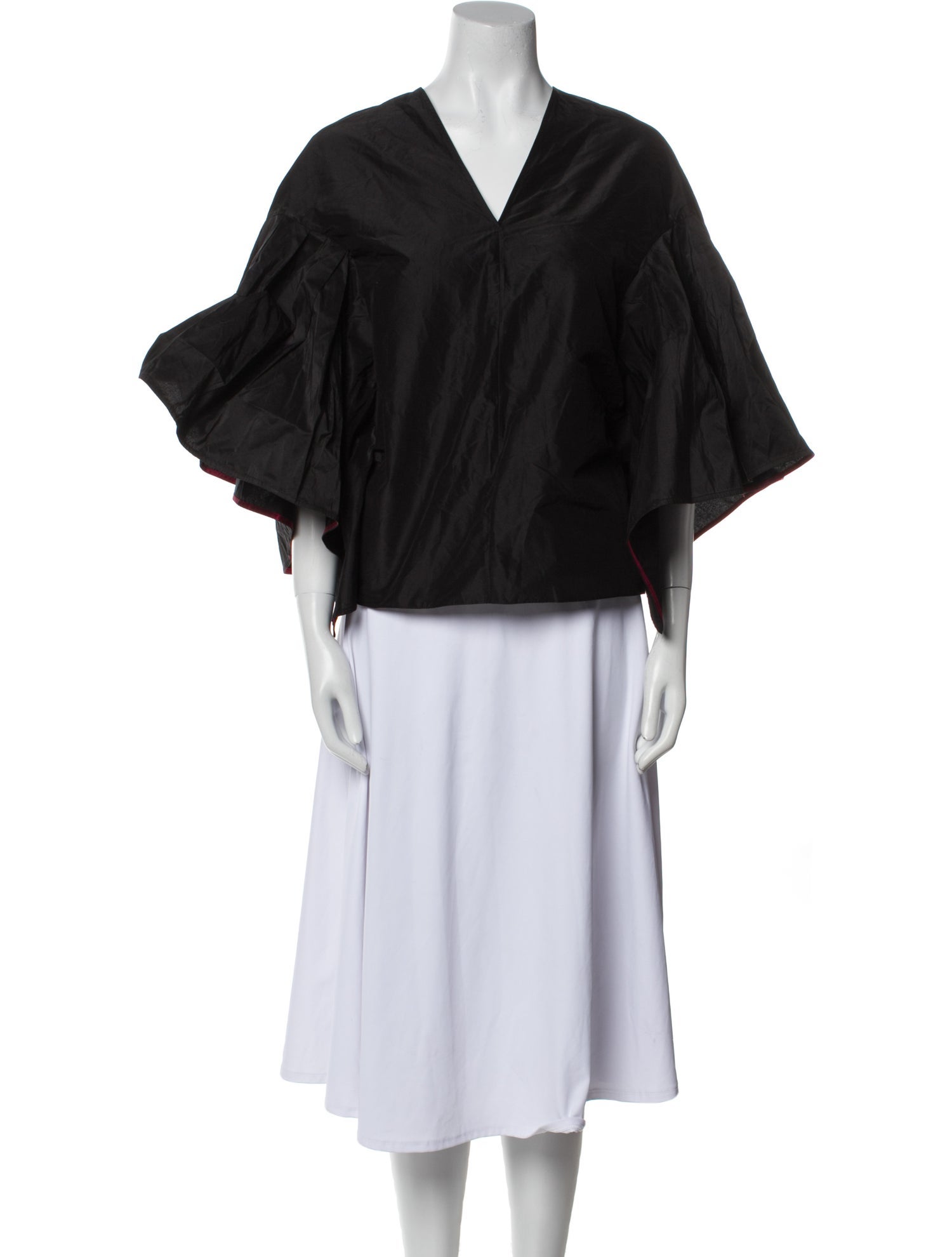 Roksanda V-Neck Three-Quarter Sleeve Blouse