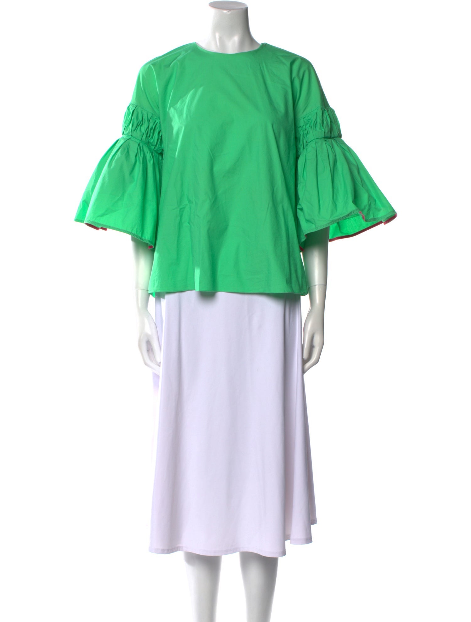 Roksanda Scoop Neck Three-Quarter Sleeve Blouse