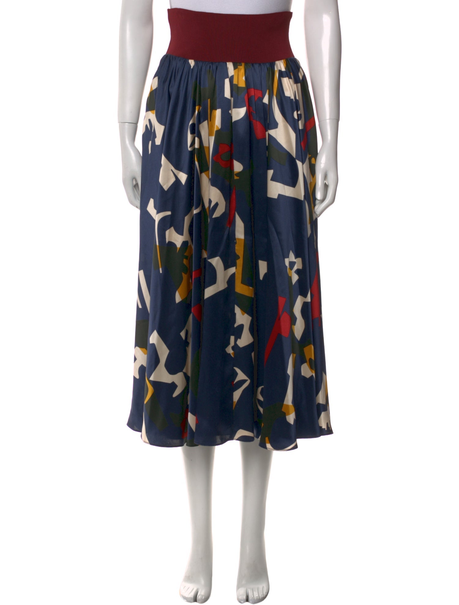 Roksanda Silk Midi Length Skirt