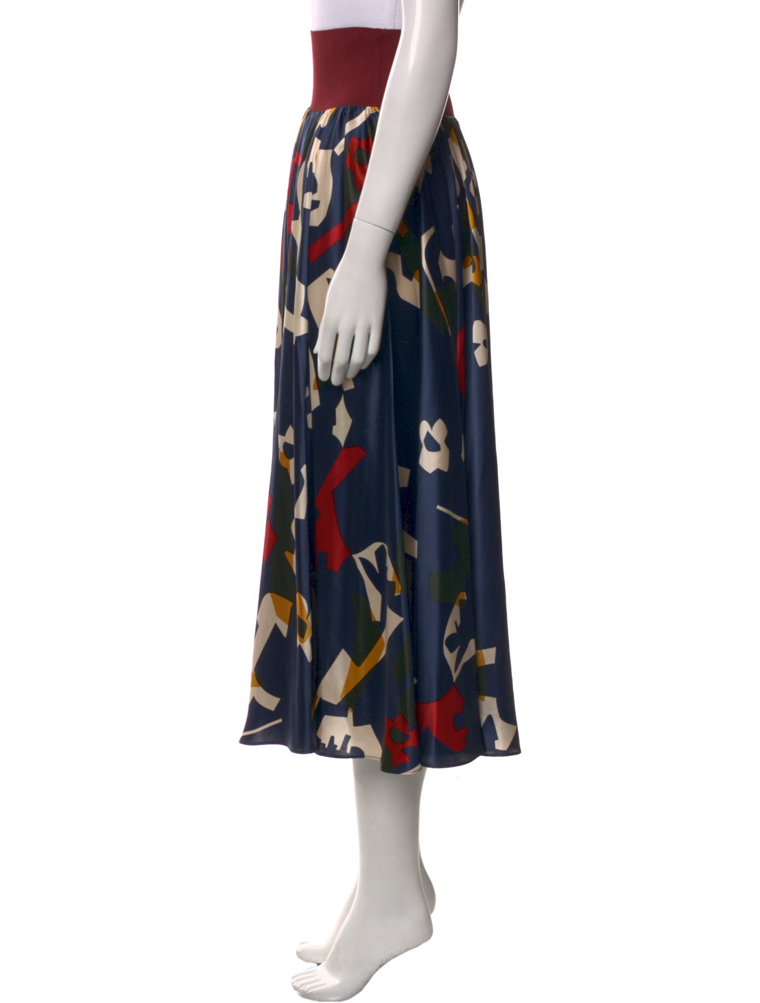 Roksanda Silk Midi Length Skirt