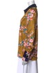 Roksanda Silk Floral Print Button-Up Top
