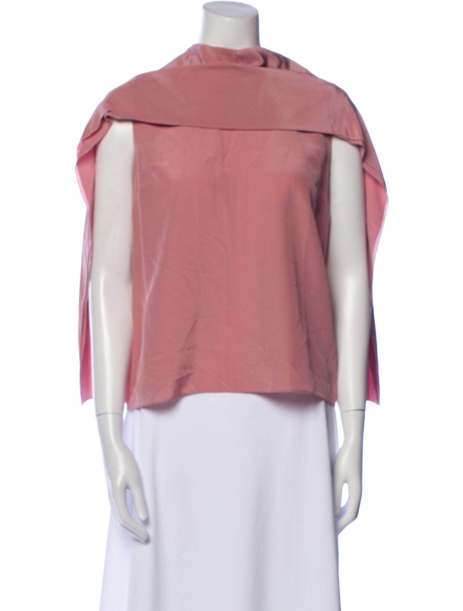 Roksanda Silk Mock Neck Top