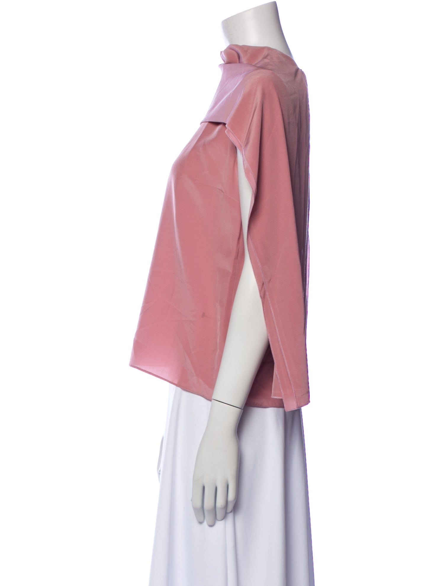 Roksanda Silk Mock Neck Top