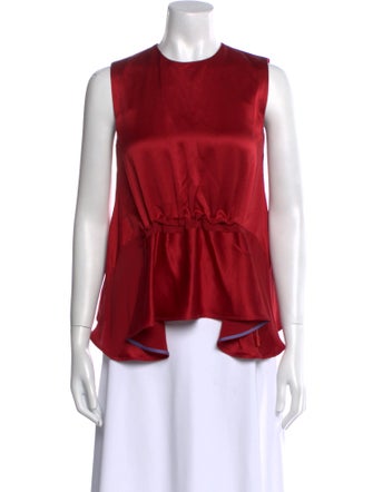 Roksanda Silk Crew Neck Blouse