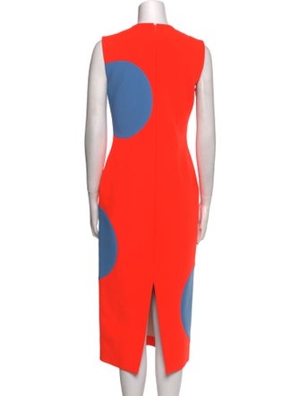 Roksanda Colorblock Pattern Knee-Length Dress