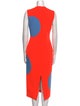 Roksanda Colorblock Pattern Knee-Length Dress