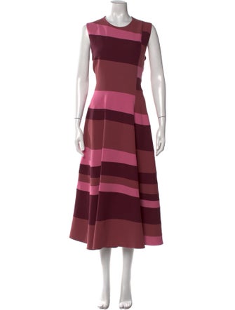 Roksanda Striped Long Dress