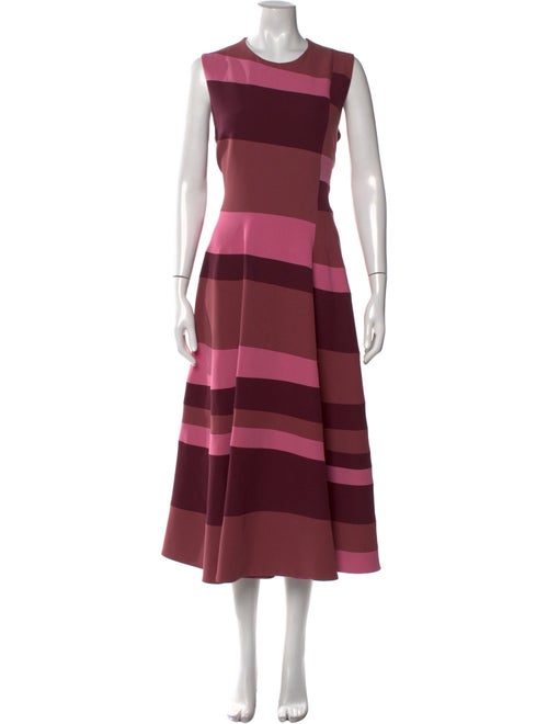 Roksanda Striped Long Dress