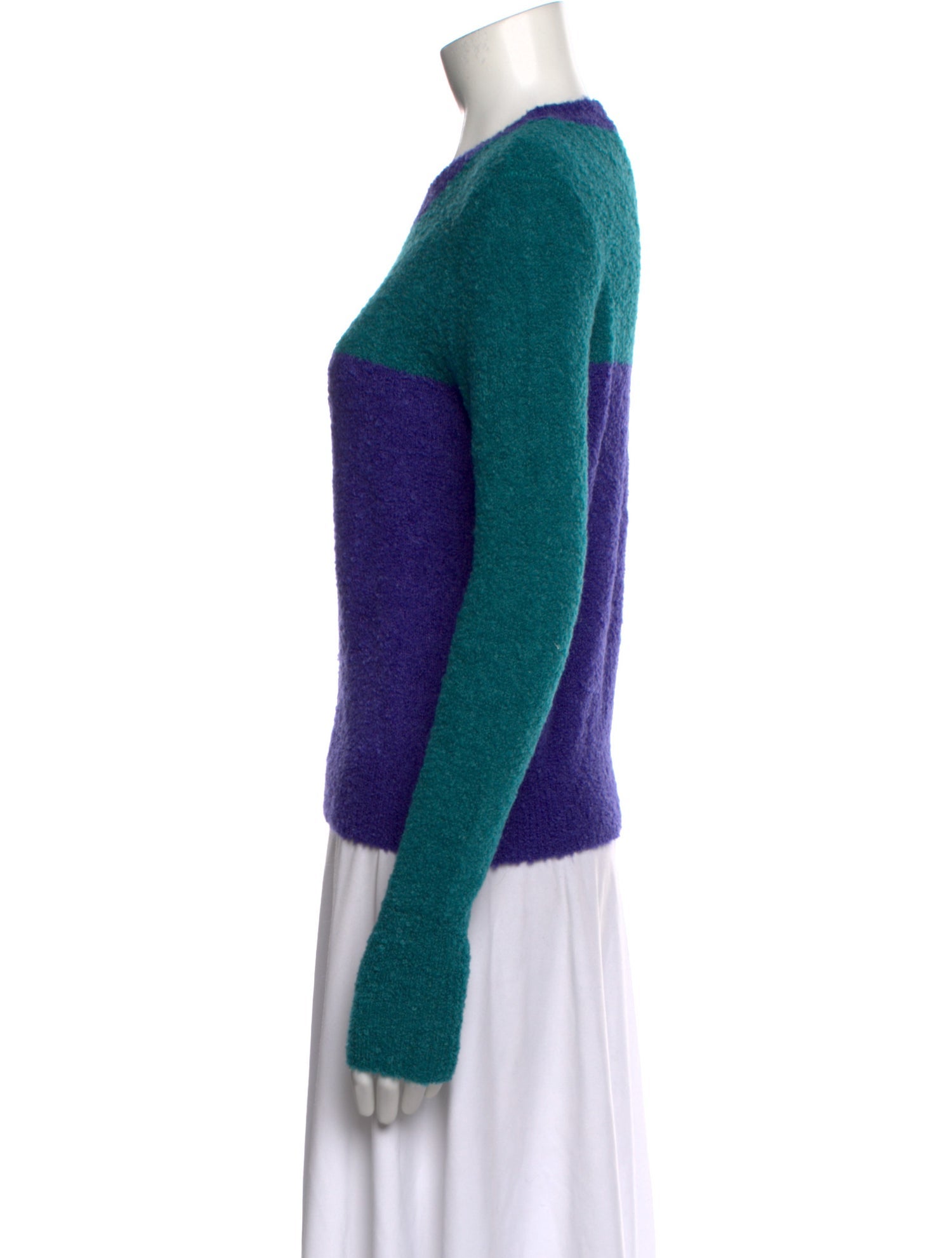 Roksanda Wool Colorblock Pattern Sweater
