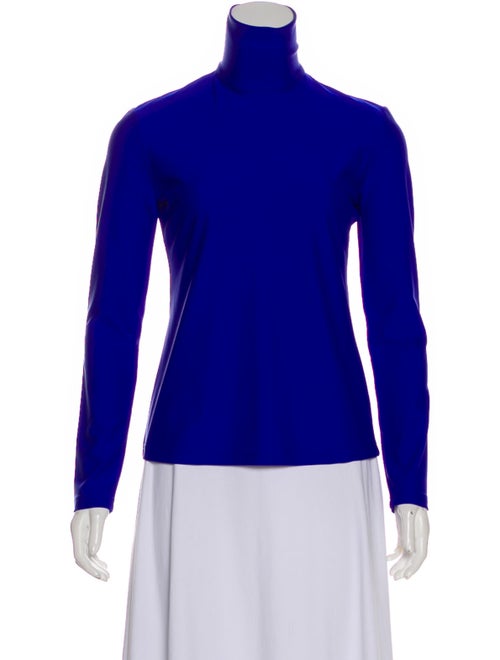 Rokh Turtleneck Long Sleeve Sweatshirt Blue
