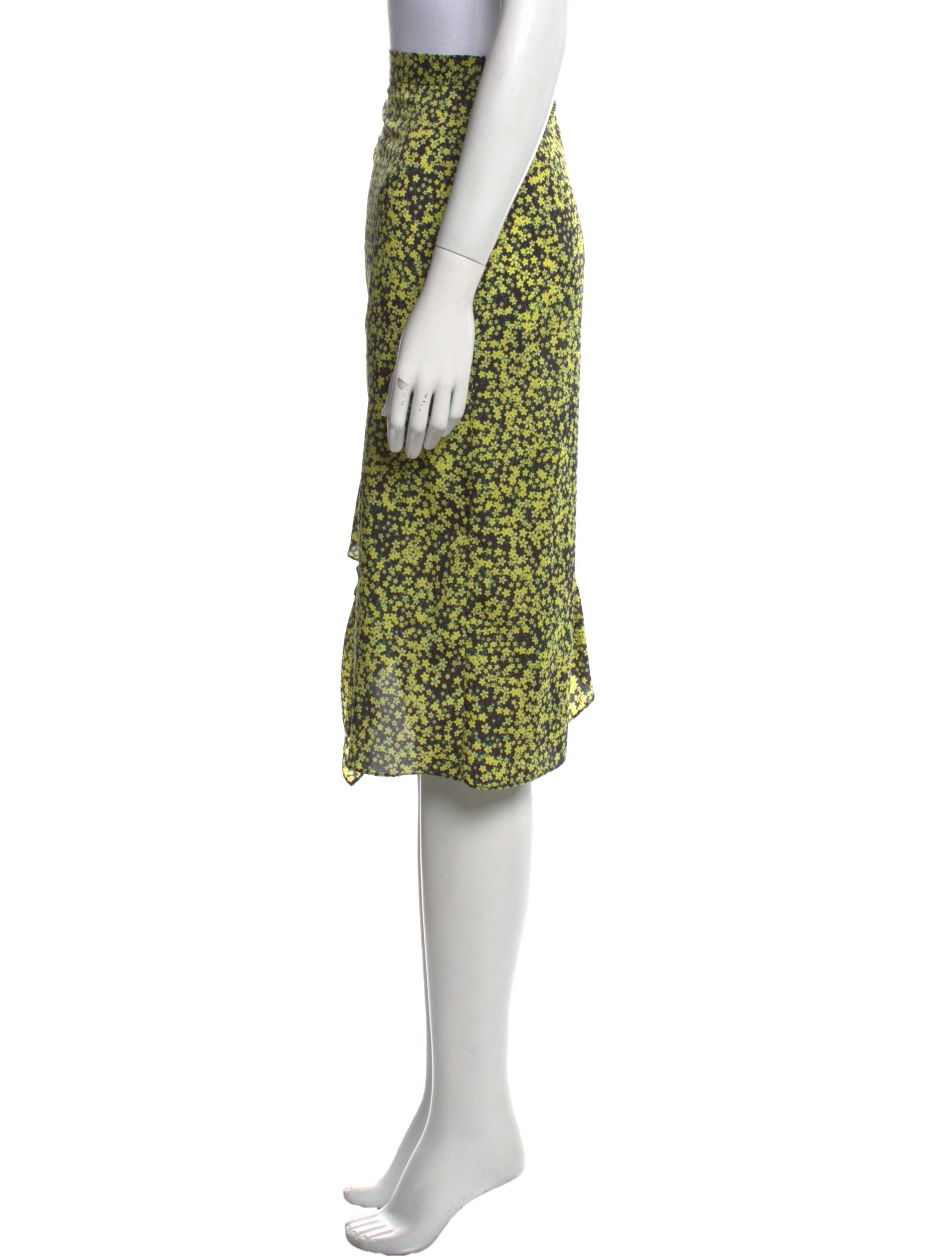 Rokh Printed Midi Length Skirt